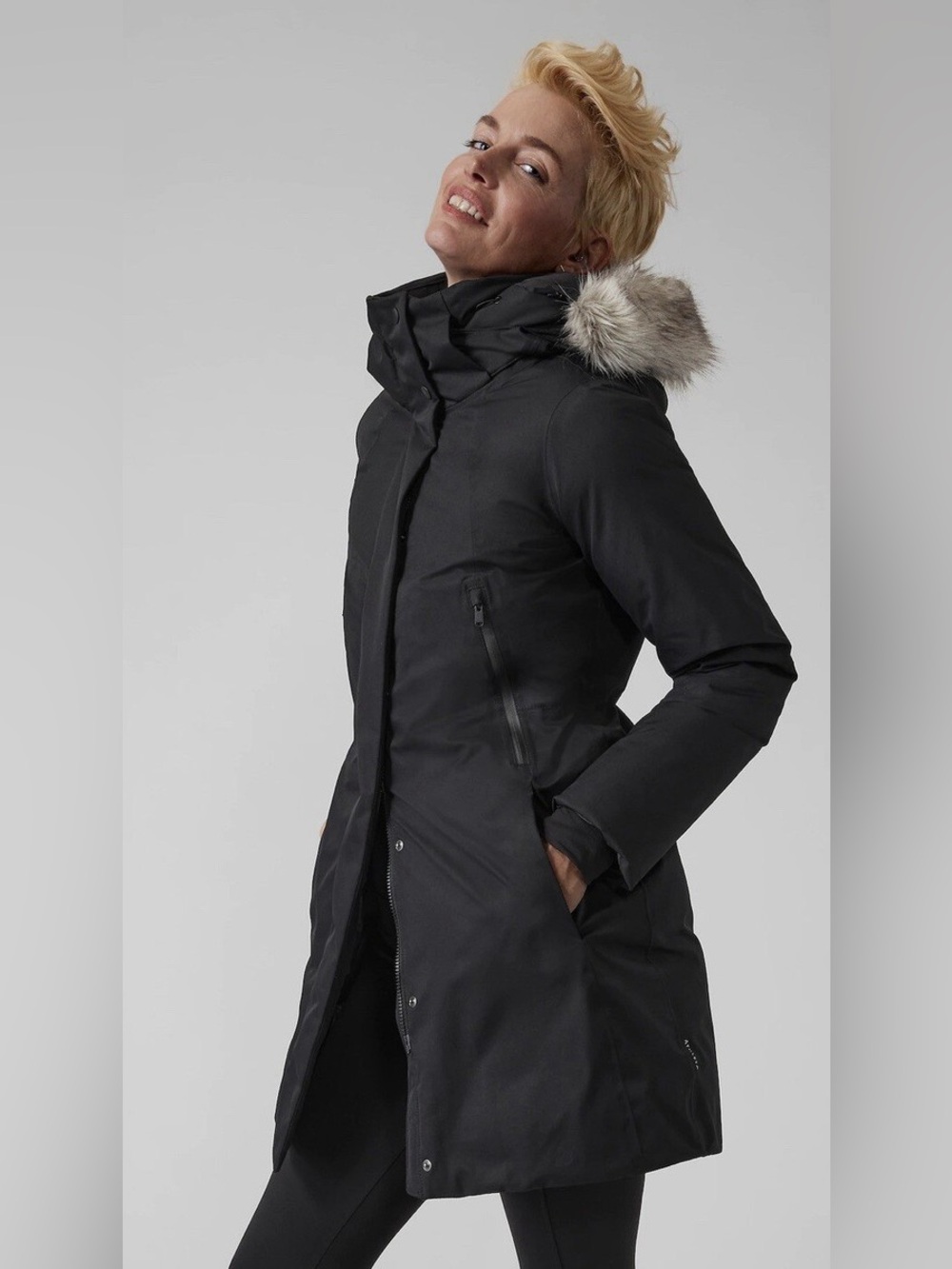 Athleta Outbound Parka w/fur hood (XL)